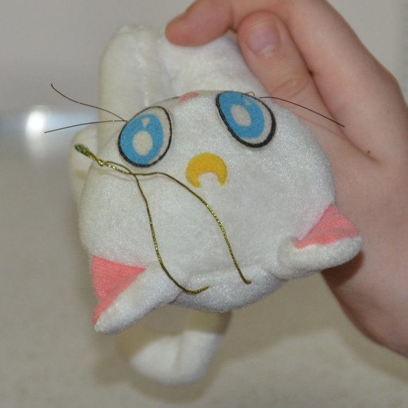 vintage collectible Sailor Moon plush doll stuffed toy Artemis white cat Banpres - Picture 6 of 9